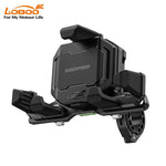 OBOO PH02S Anti-Vibration Motorcycle Phone Mount - 15W Wireless & 24W Fast Wired Charging - Shock Absorbing Holder for iPhone/Samsung - Fits 22-28mm Handlebars & Mirros