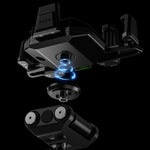 LOBOO PH06 Anti-Vibration Phone Mount - Magnetic Damping + 15W Wireless Charging - Aluminum Motorcycle Holder (Fits 4.7"-7.2" Phones)