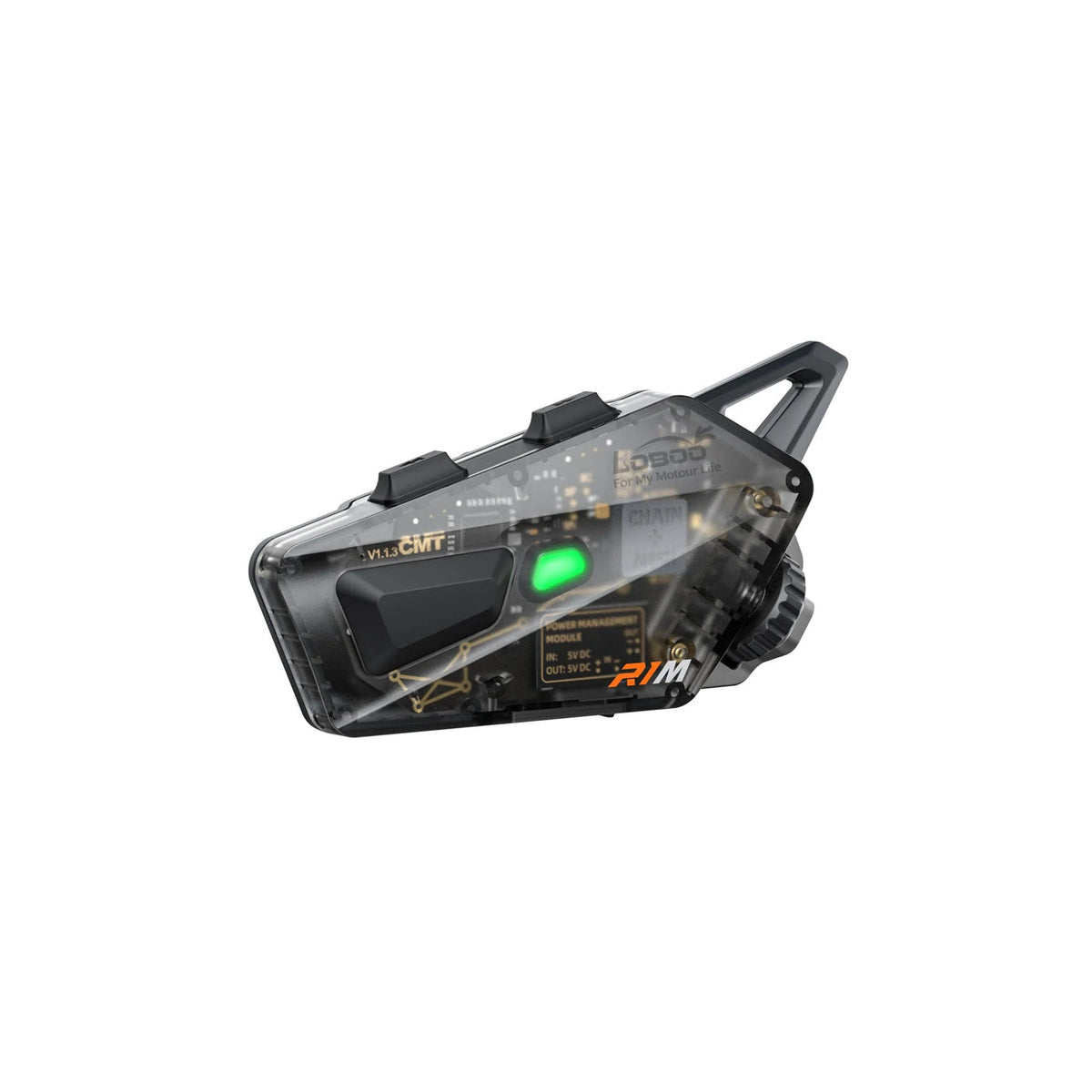LOBOO | LOBOO R1M Motorcycle Intercom Helmet Headset – 24-Rider Bluetooth Mesh, 60H, IP67