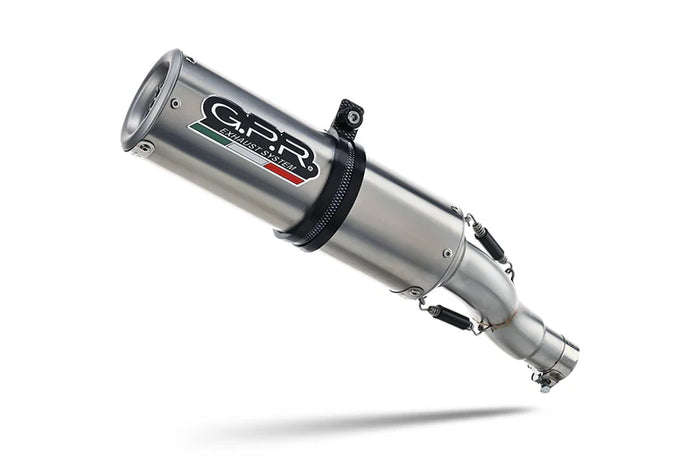 E5.T.94.CAT.M3.TN | G.P.R EXHAUST | TRIUMPH TRIDENT 660 2021-2024, M3 TITANIUM NATURAL, HOMOLOGATED LEGAL FULL SYSTEM EXHAUST, INCLUDING REMOVABLE DB KILLER AND CATALYST