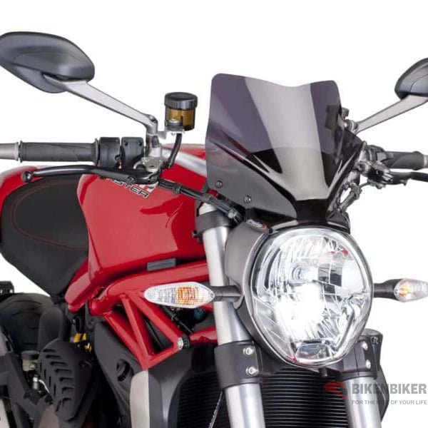 Naked New Generation Sport Windshield for Ducati Monster 821/797/1200 (2015-20) - Puig