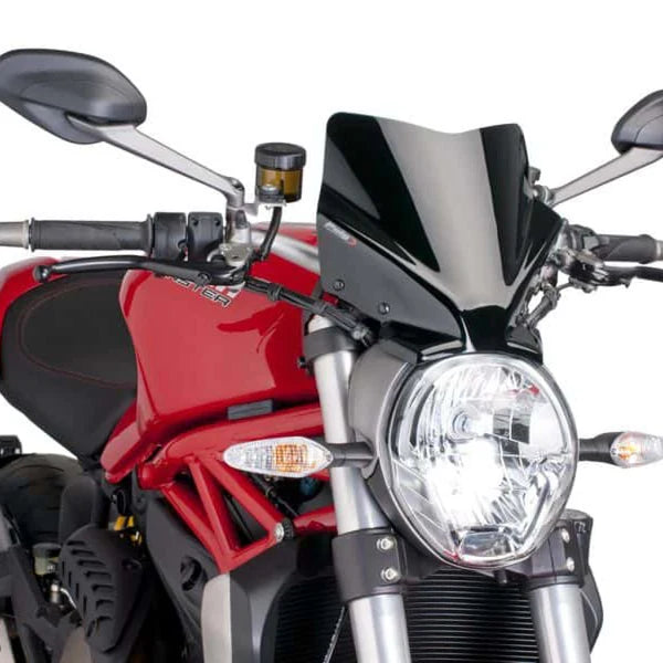 Naked New Generation Sport Windshield for Ducati Monster 821/797/1200 (2015-20) - Puig