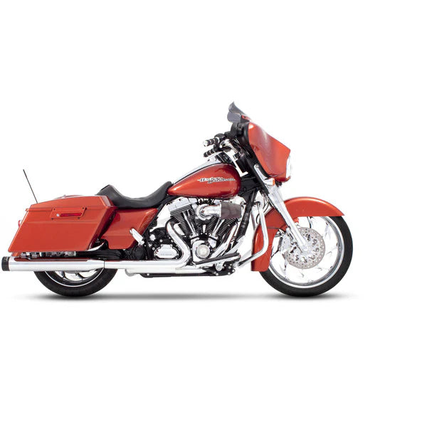 500-0102C | Rinehart Racing | Chrome 4 in. Slip-On Mufflers w/Chrome End Caps