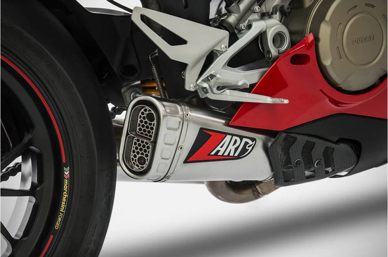 ZARD EXHAUST | DUCATI PANIGALE V4/V4S COMPENSED SLIP-ON 2018-2019 | ZDU004S10TSR