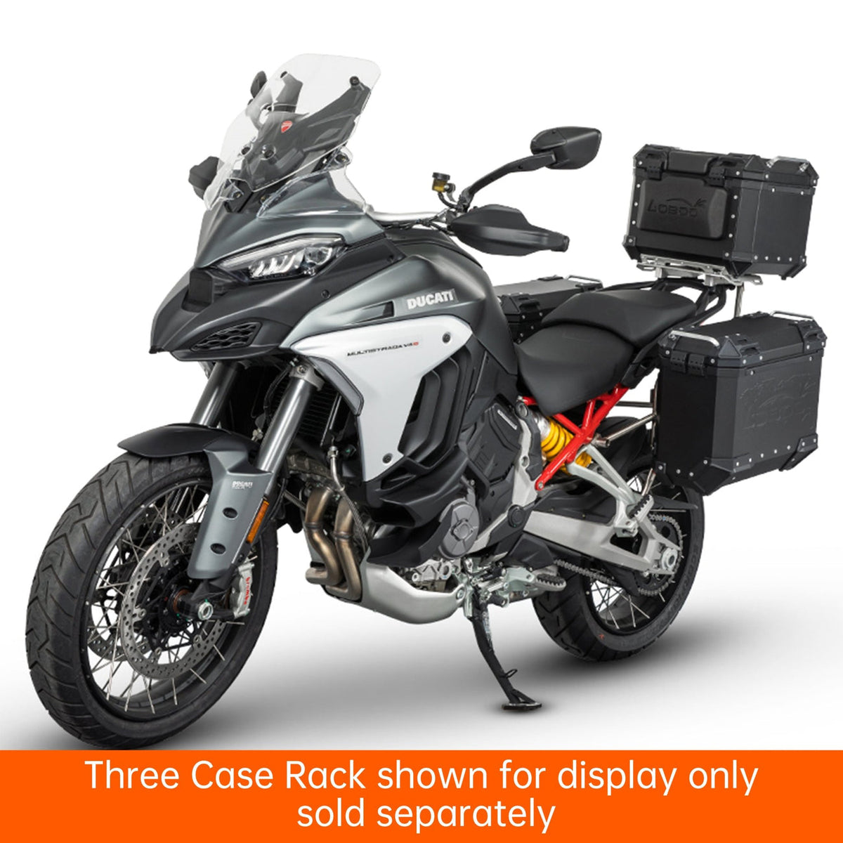 11.6.01921.002.01 | Loboo | Ducati Multistrada V4S Side & Top Case Rack System | LOBOO JP571BW