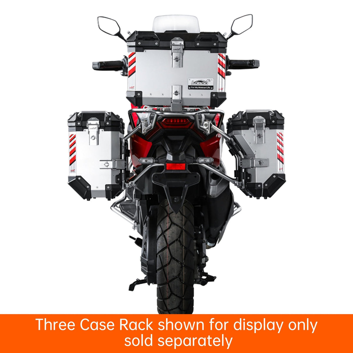 11.6.01332.001.01 | Loboo | Honda X-ADV 750 Side Case Rack | LOBOO JP332B | Fits P35L-BK P30R-BK P35L-SL P30R-SL & Wanderer BCB3040TBK