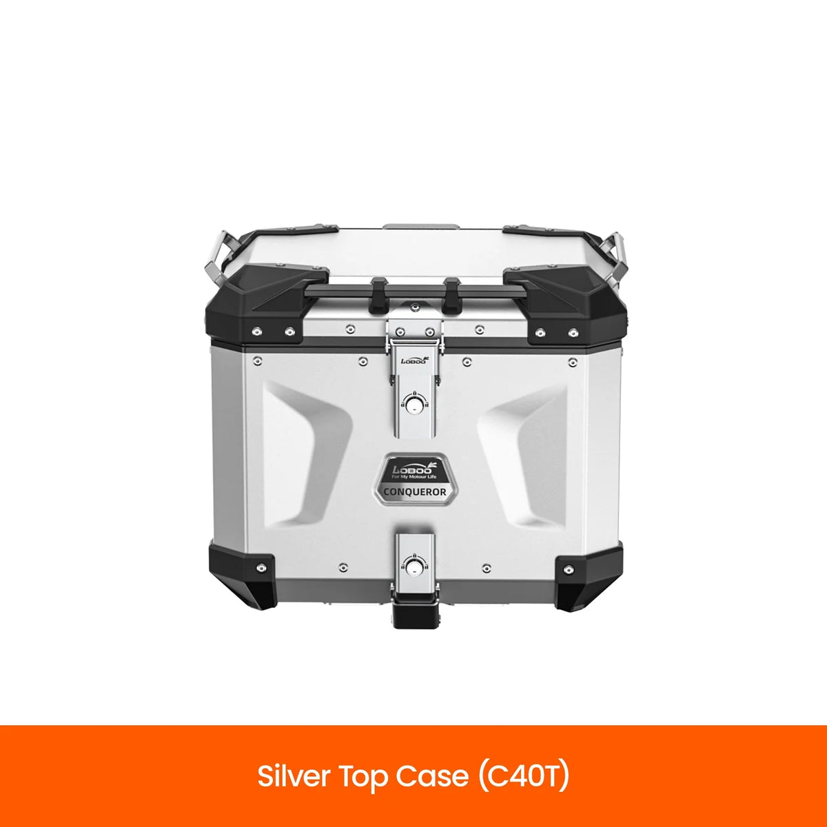 LOBOO | LOBOO CONQUEROR Aluminum Case System | C35L+C30R Side / C40T Top | Fits Aprilia, BMW, CFMOTO, DUCATI, Honda, KTM & More
