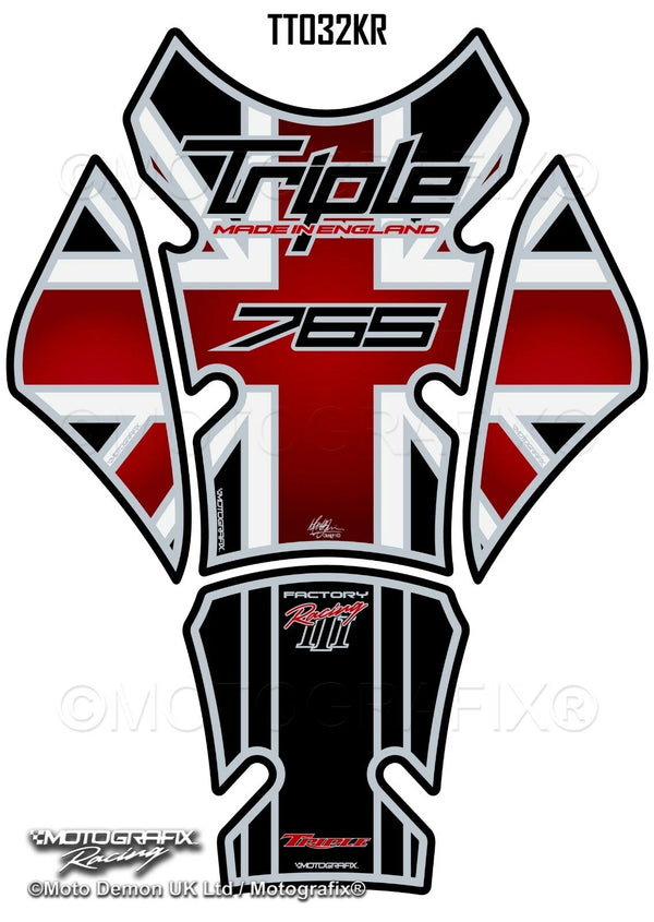 Triumph Street Triple 765 2017 18 19 Motorcycle Tank Pad Protector Motografix