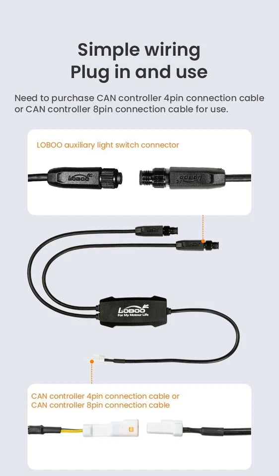 CAN-BUS Controlller 4 PIN CABLE LC081 Lights
