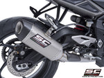 Sc Project SC1-S Titanium exhaust 3-1 Stainless Steel full System for Street Triple 765 R-RS-R A2 (2024-2025)