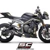 SC Project SC1-R Carbon Exhaust For TRIUMPH STREET TRIPLE 765 S-R-RS (2020 Onwards)