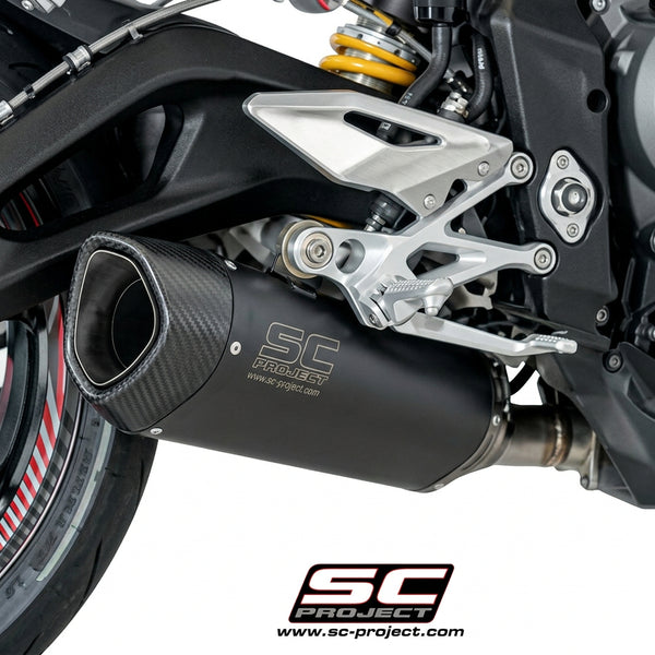 SC Project SC1-R Titanium Exhaust for Triumph Street Triple 765 (2017-19)