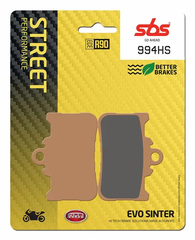 SBS Brake Pad | SBS  994HS- SINTER FRONT BRAKE PADS