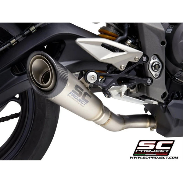 SC Project S1 Titanium Exhaust for Triumph Street Triple 765 – RS (2017-19)
