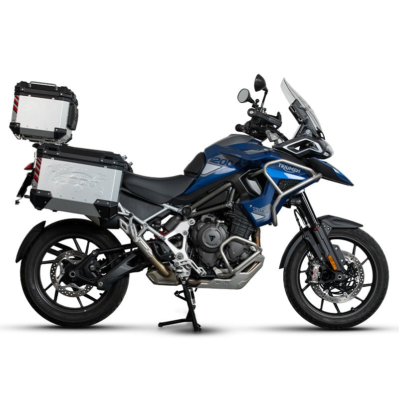 11.6.01921.002.01 | Loboo | Triumph Tiger 1200 GT PRO Side Case Rack | LOBOO JP921B | Fits P45L P45R P37L P37R C45L C45R & Wanderer BCB4040TBK
