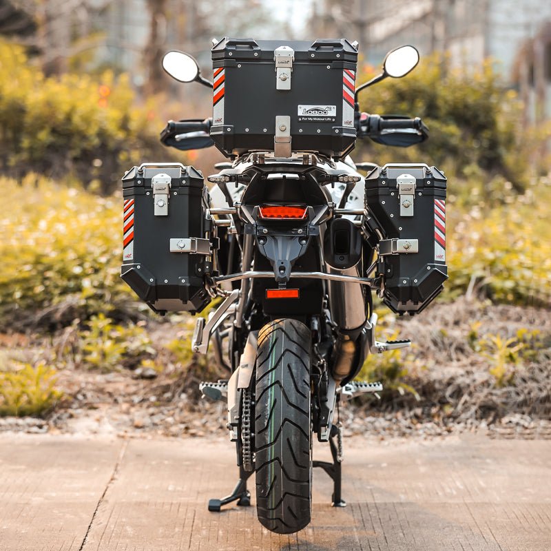 11.6.01911.002.01 | Loboo | Triumph Tiger 900 / Tiger 850 Side Case Rack | LOBOO JP91B | Fits P35L-BK P30R-BK P35L-SL P30R-SL & Wanderer BCB3040TBK