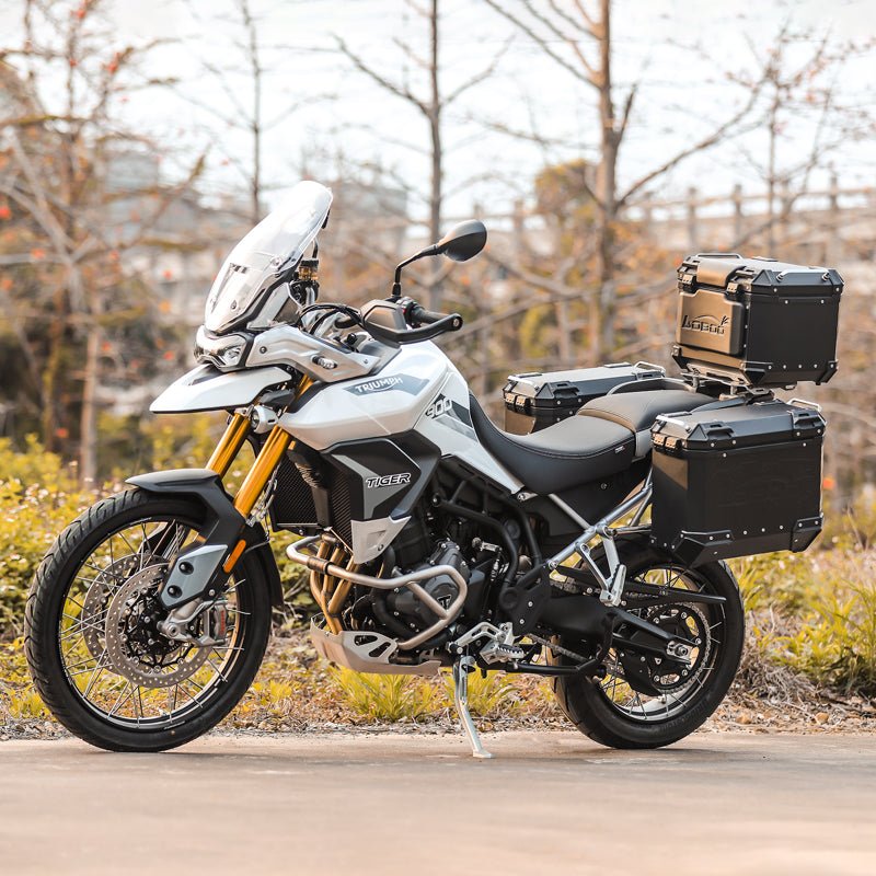 11.6.01911.002.01 | Loboo | Triumph Tiger 900 / Tiger 850 Side Case Rack | LOBOO JP91B | Fits P35L-BK P30R-BK P35L-SL P30R-SL & Wanderer BCB3040TBK