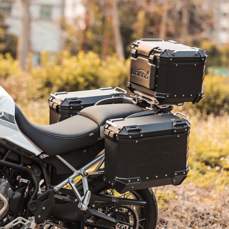 11.6.01911.002.01 | Loboo | Triumph Tiger 900 / Tiger 850 Side Case Rack | LOBOO JP91B | Fits P35L-BK P30R-BK P35L-SL P30R-SL & Wanderer BCB3040TBK