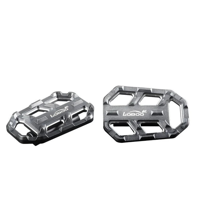 LOBOO Wide Foot Peg Enlargers for BMW R1300GS, R1250GS & F750GS | CNC Aluminum Footrest Extension
