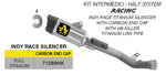 ARROW EXHAUST | Kawasaki ZX-10R / ZX-10RR 2026 | Half system racing - Indy Race titanium silencer + titanium link pipe | 71269HK