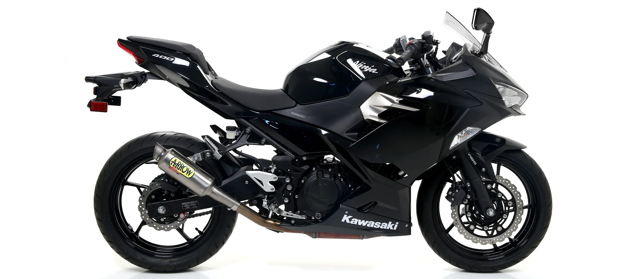 KAWASAKI NINJA 400 (18-21) Arrow GP2 Dark Titanium (Slip On)