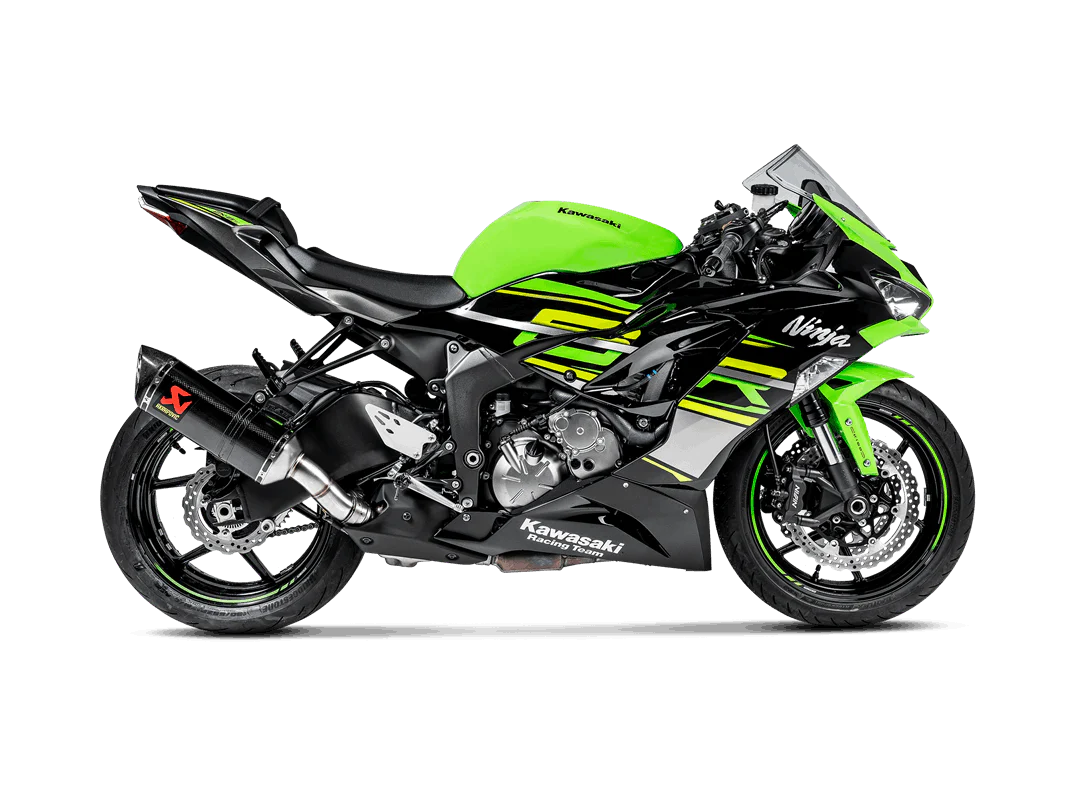 Akrapovic Carbon Fiber Exhaust (Slip-on) For Kawasaki Ninja ZX-6R (13-24)