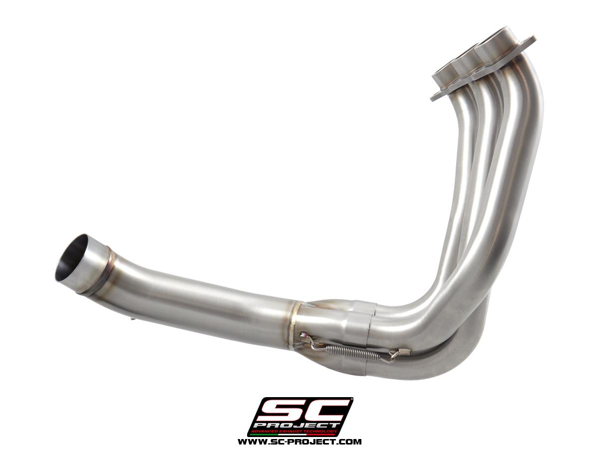 TRIUMPH STREET TRIPLE 765 (2017 – 2019) – S – R – RS Full Exhaust System 3-1 SS, compatible with SC1-R Muffler (Muffler not included)