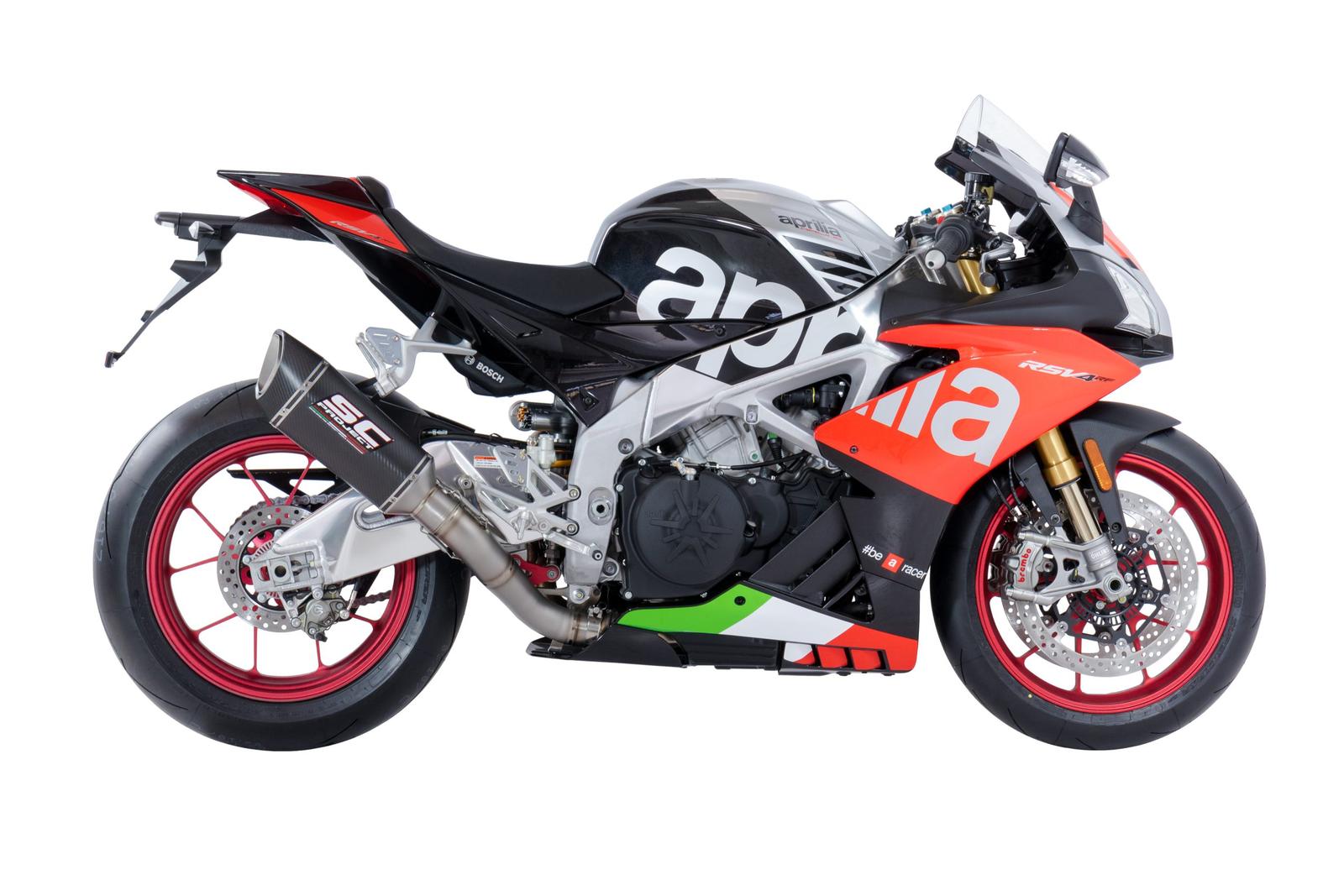 APRILIA RSV4 (2018 – 2020) – RF – RR SC1-R Carbon Fiber Muffler, with carbon fiber end cap