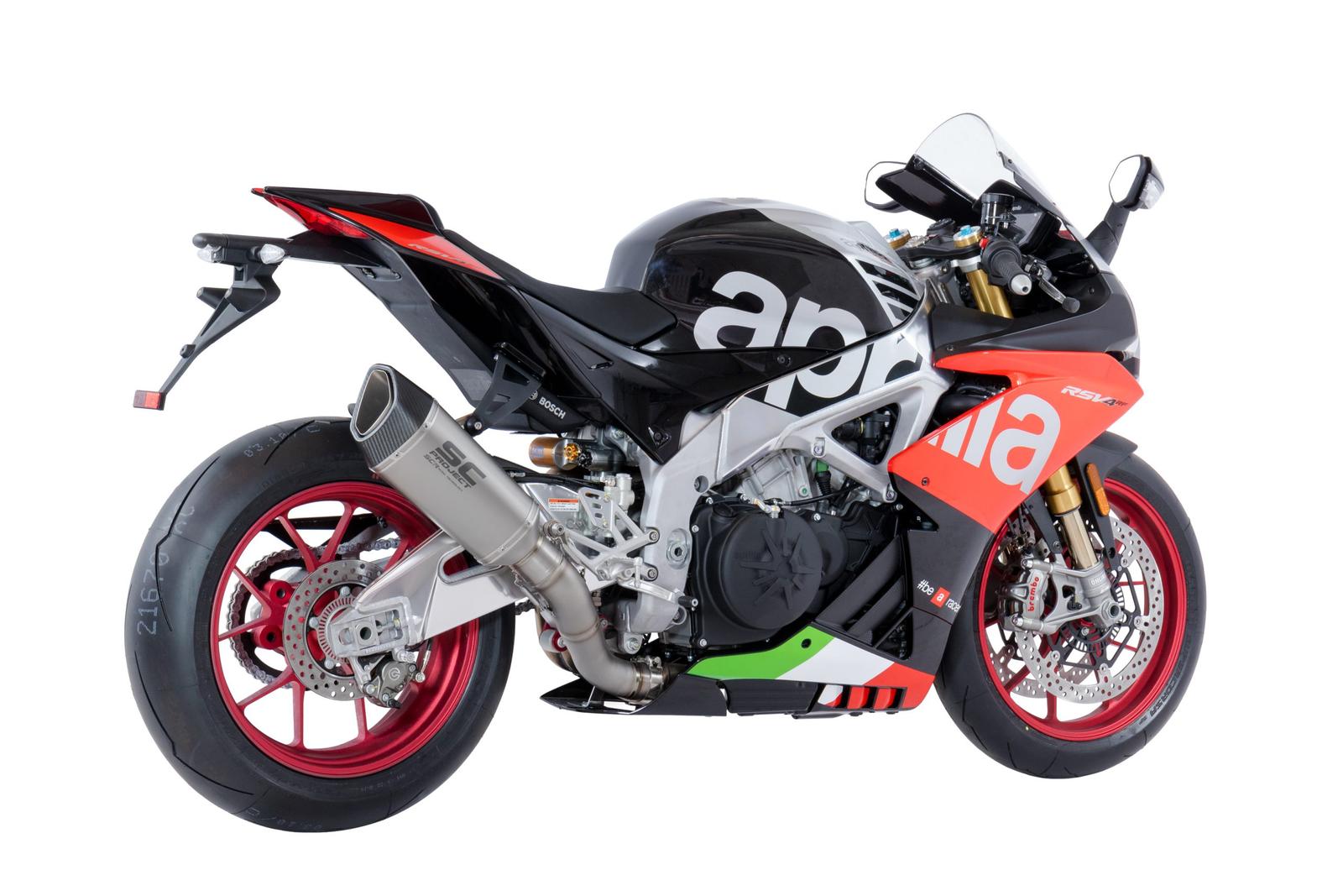 APRILIA RSV4 (2018 – 2020) – RF – RR SC1-R Titanium Muffler, with carbon fiber end cap