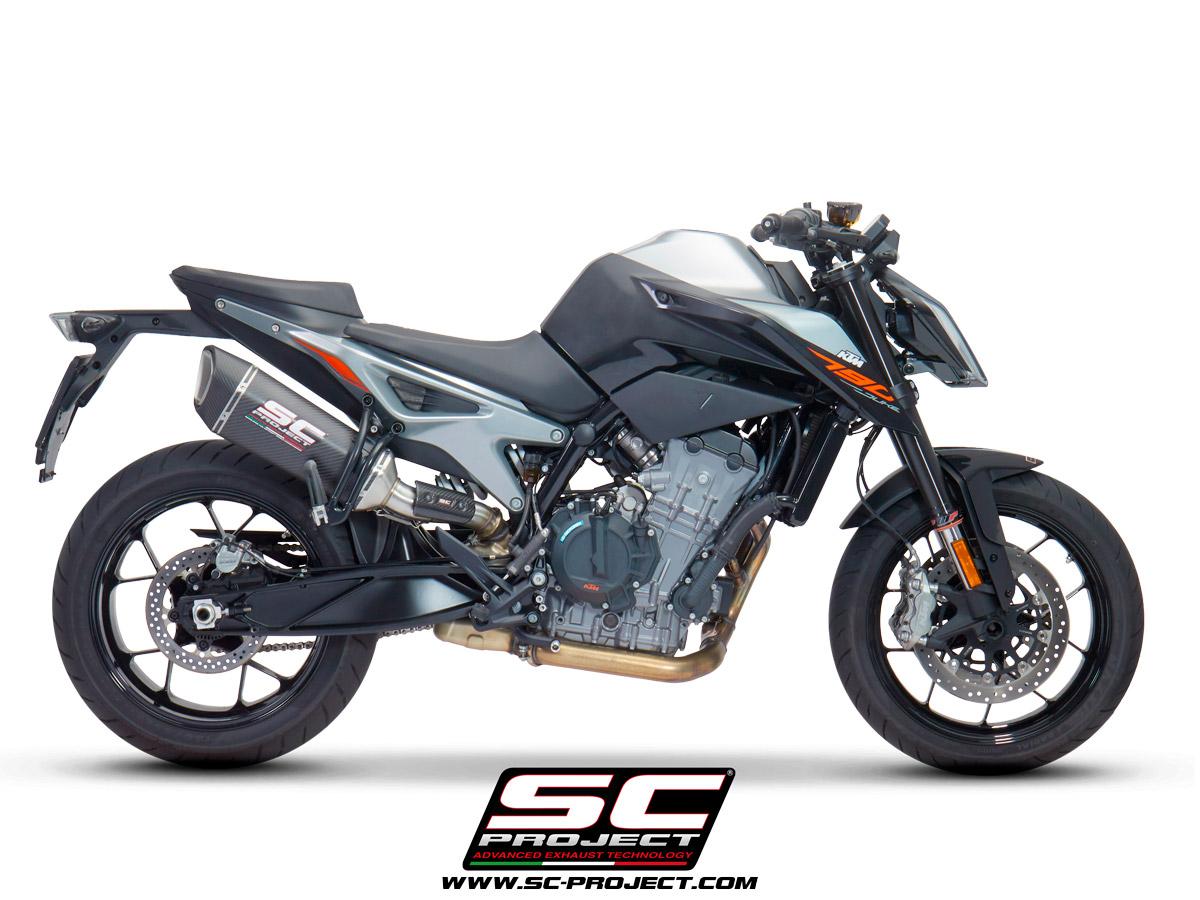 KTM 790 Duke (2018 – 2020) SC1-R Carbon fiber Muffler, with Carbon fiber end cap