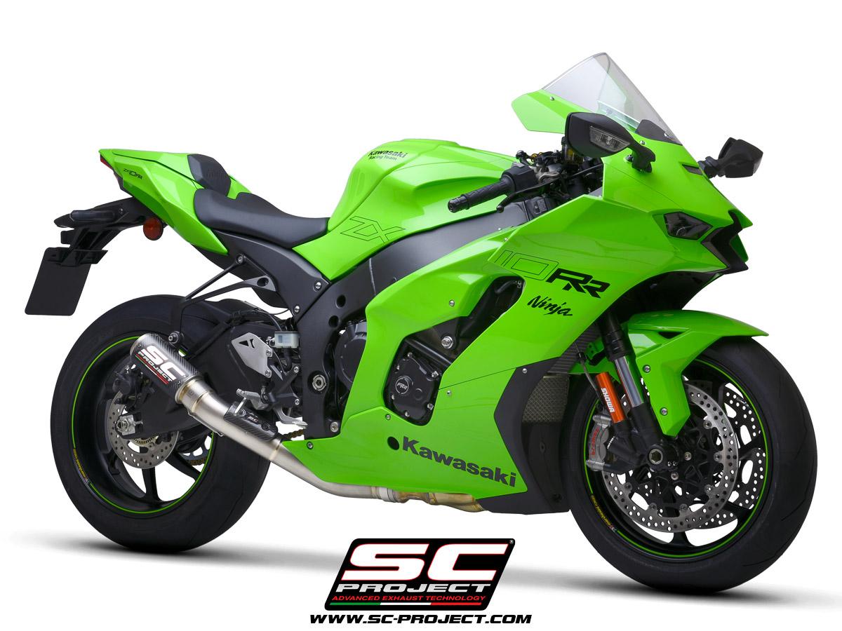 KAWASAKI NINJA ZX-10R/RR (21-24) SC CR-T Carbon De-Cat Pipe