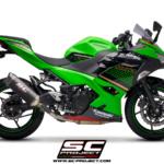 kawasaki ninja 400 (18-20) sc1-m carbon fiber exhaust