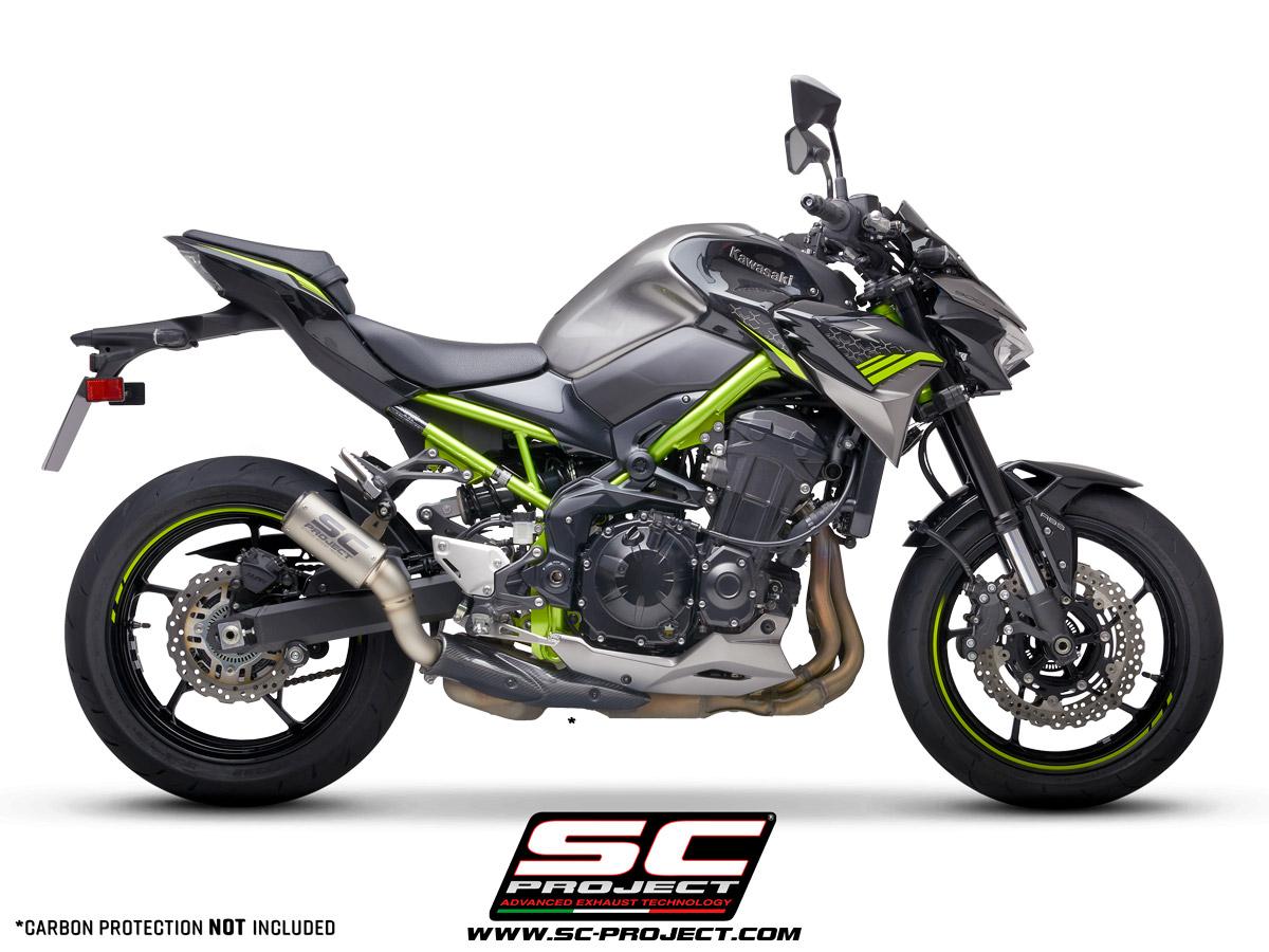 KAWASAKI Z 900 (2017 – 2019) – EURO 4 CR-T Titanium Muffler, Carbon Protection NOT INCLUDED