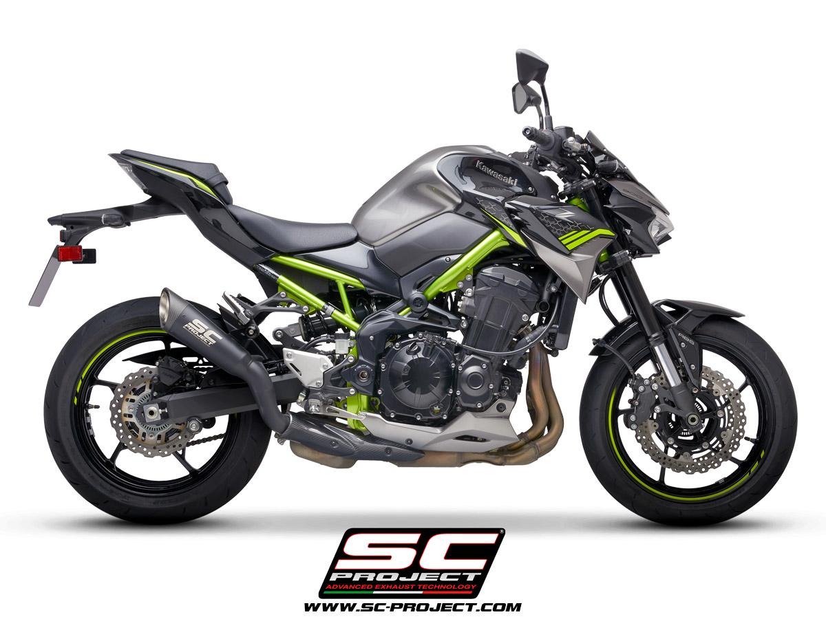 KAWASAKI Z 900 (2020) – EURO 4 S1 Muffler, titanium, matt black painted