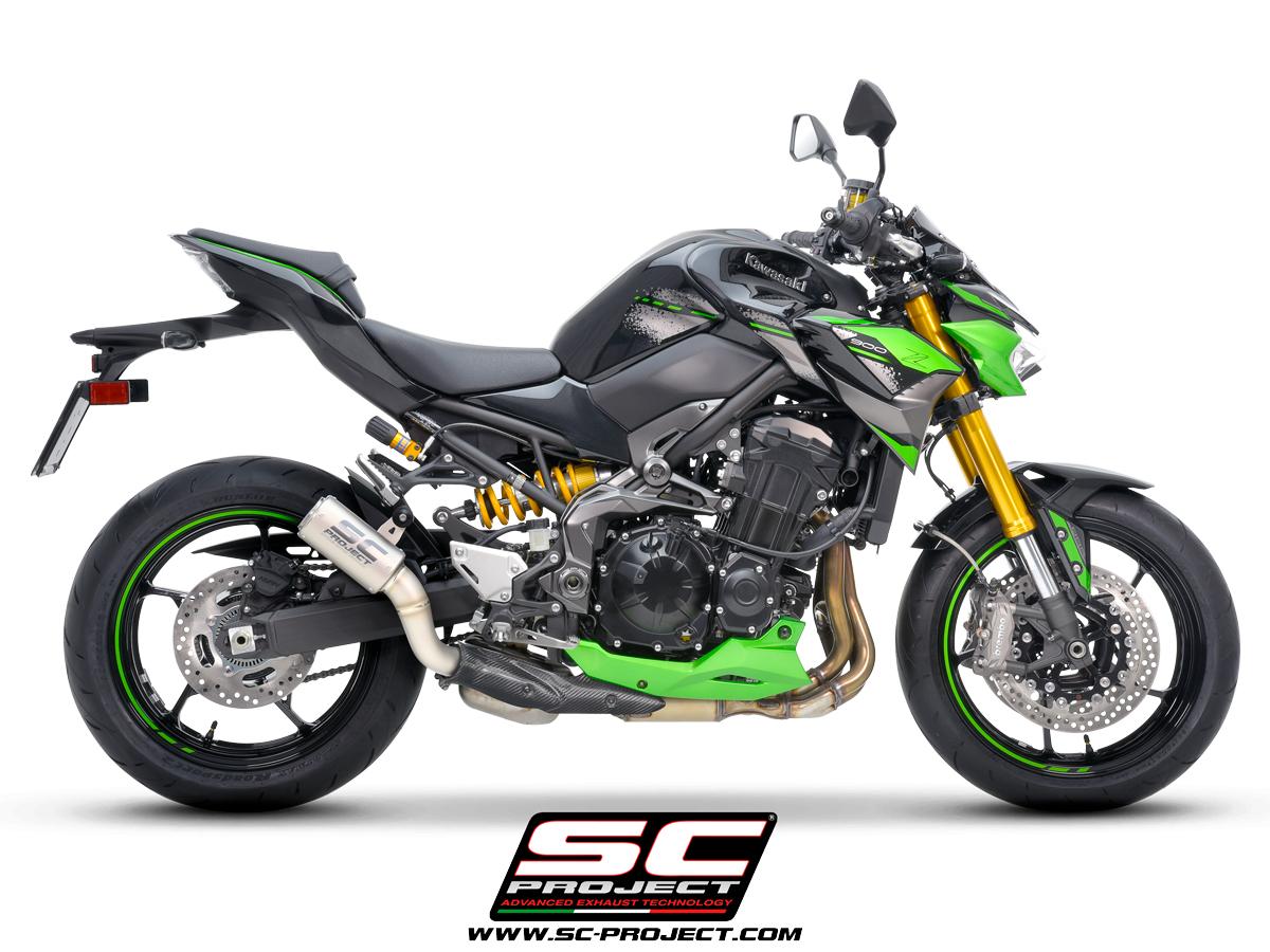 KAWASAKI Z 900 (2020-2023) – EURO 5 CR-T Titanium Muffler, Carbon Protection INCLUDED