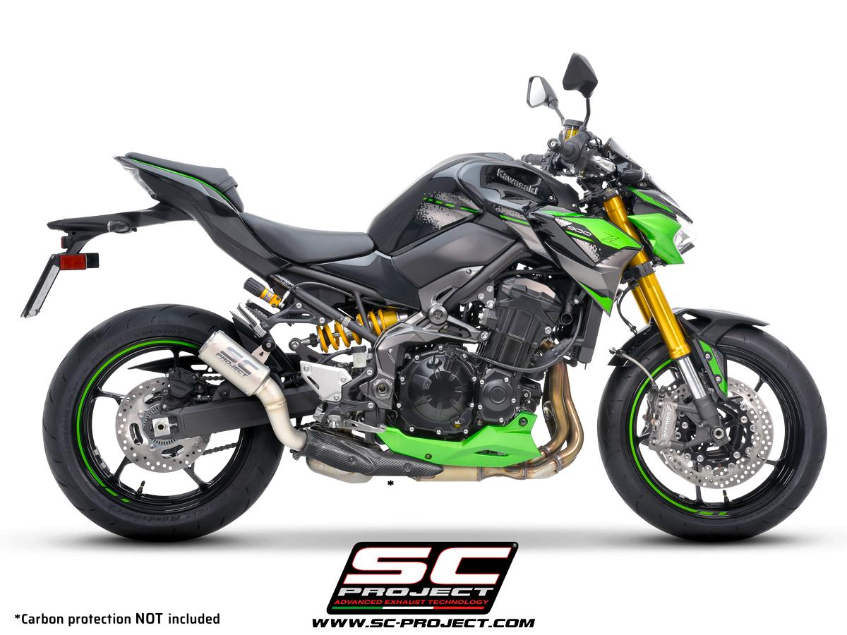 KAWASAKI Z 900 (2020-2023) – EURO 5 CR-T Titanium Muffler, Carbon Protection NOT INCLUDED