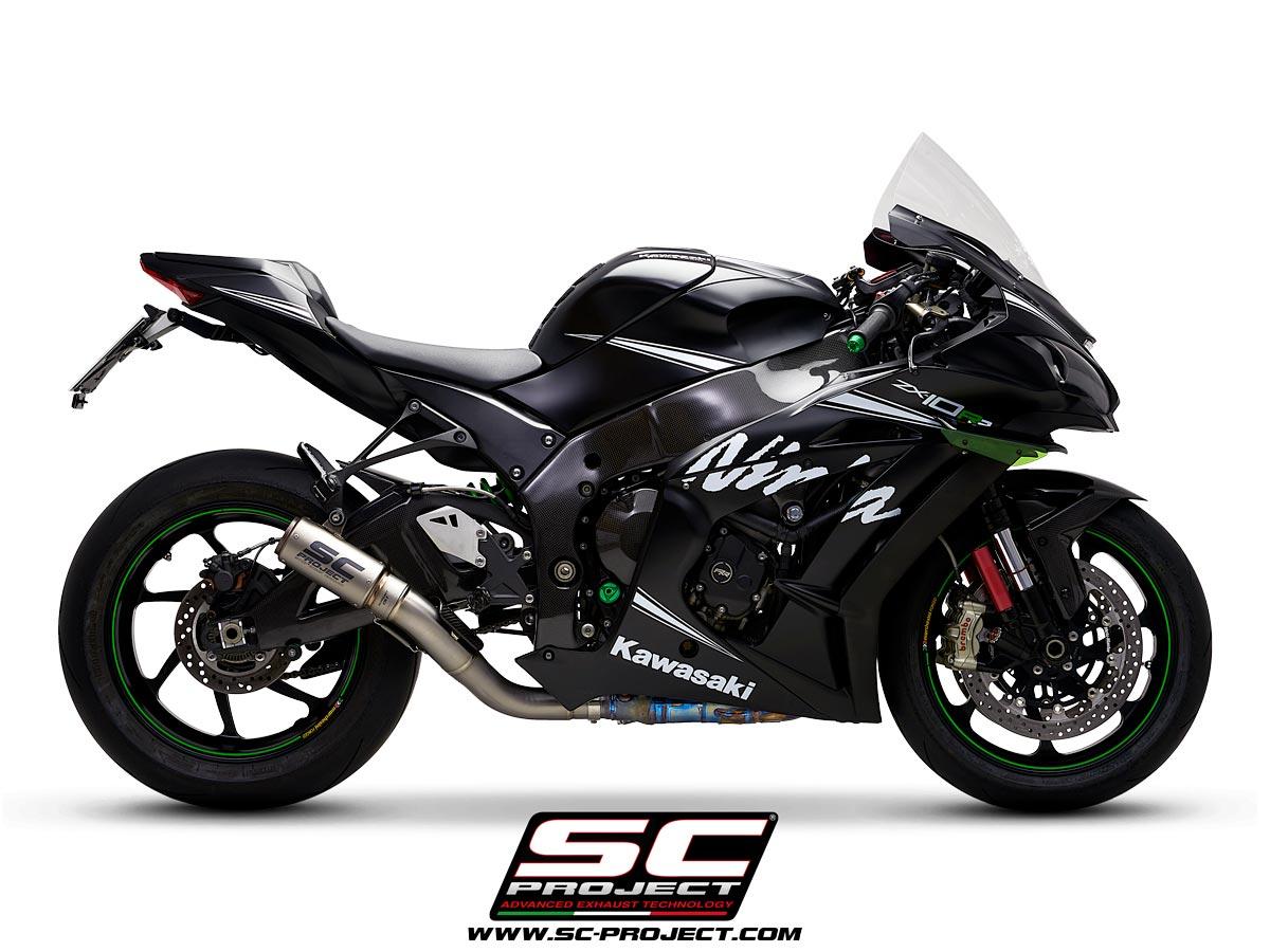 KAWASAKI NINJA ZX-10R/RR 16-20 SC CR-T titanium (De-Cat pipe)