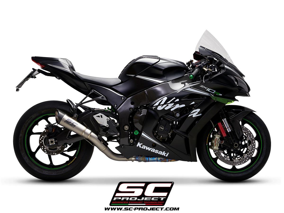 KAWASAKI NINJA ZX-10R/RR 16-20 SC S1 titanium (De-Cat Pipe)