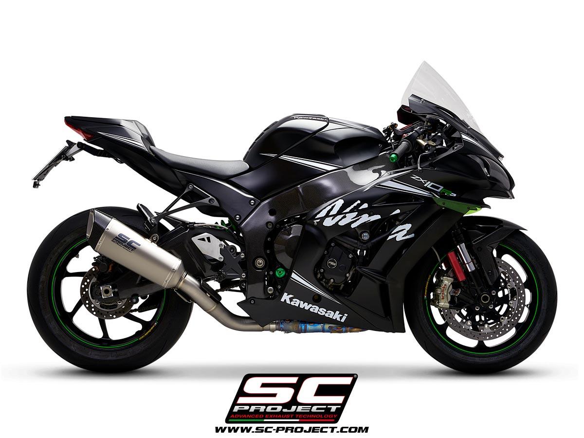 KAWASAKI NINJA ZX-10R/RR 16-20 SC1-R titanium exhaust (de-cat pipe)