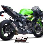 SC Project CR-T Titanium Exhaust (carbon fiber) For Kawasaki Ninja ZX-6R (19-21)