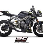 SC Project S1 Titanium Black Exhaust for Triumph Street Triple 765 R/RS (17-19)