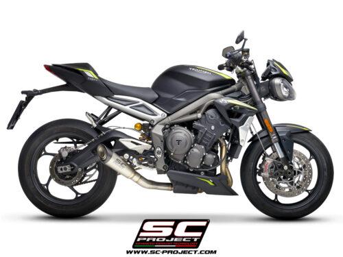 SC Project S1 Titanium Exhaust for Triumph Street Triple 765 R/RS