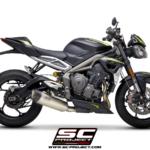 SC Project SC1-R Titanium Exhaust For Triumph Street Triple 765 S/R/RS (20-22)