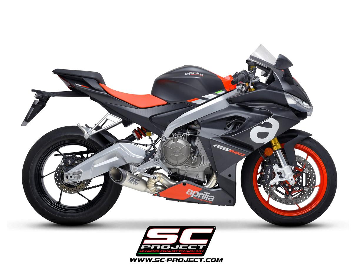 APRILIA RS 660 (2020 – 2023) Full exhaust system 2-1, titanium, with S1 muffler