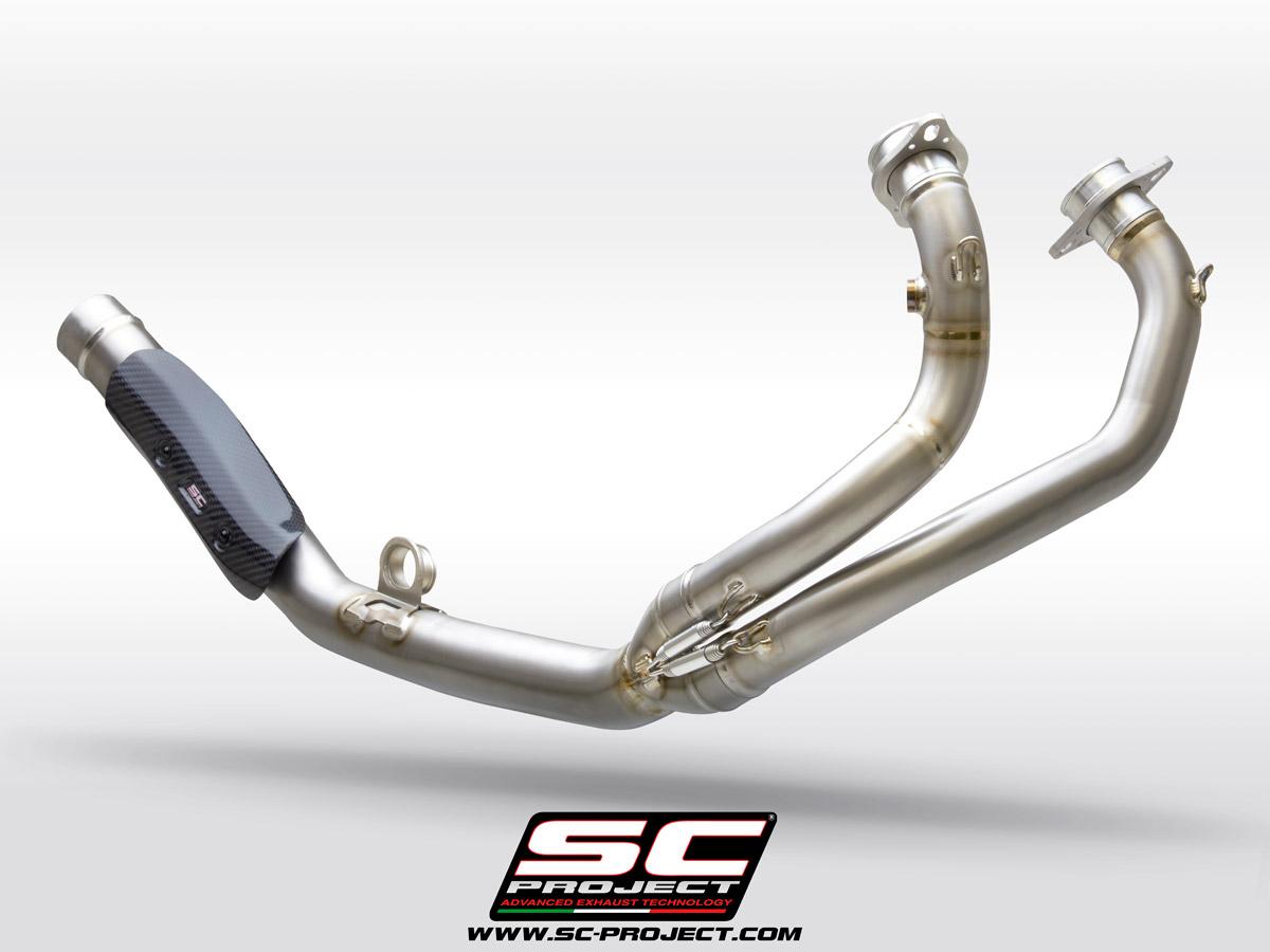 HONDA CRF1100L AFRICA TWIN (2020 – 2023) – ADVENTURE Headers 2-1, titanium, compatible with Adventure, X-Plorer II and Rally Raid Mufflers (Muffler not included)