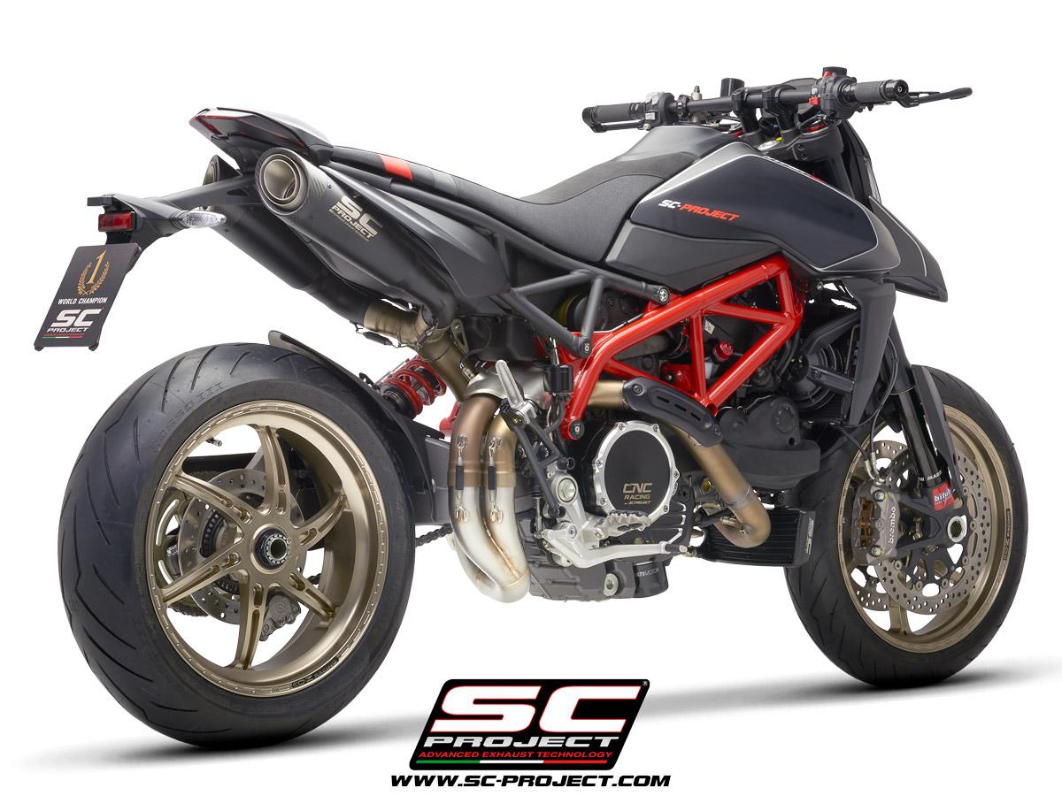 DUCATI HYPERMOTARD 950 – RVE – SP (2019 – 2021) – EURO 4 De-cat link pipe compatible with original, S1, SC1-M, S1-Carbon, SC1-R, CR-T M2 Mufflers (mufflers not included)