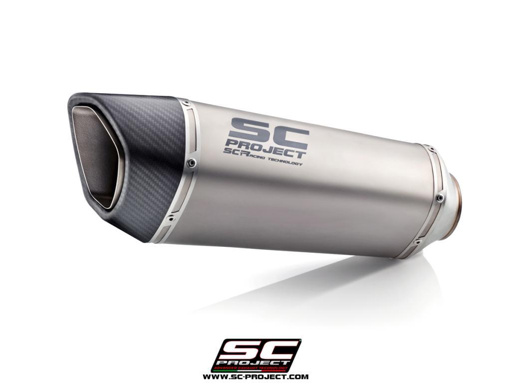 BMW S 1000 RR (2019 – 2020) – EURO 4 SC1-R Titanium Muffler, with carbon fiber end cap