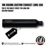 MK RACING CUSTOM EXHAUST MEDIUM CAN HARLEY STREET 750