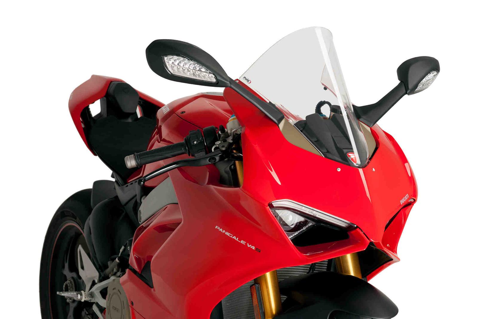 Enhance Your Ride with Puig Racing Windscreen for Ducati Panigale V4/V4S