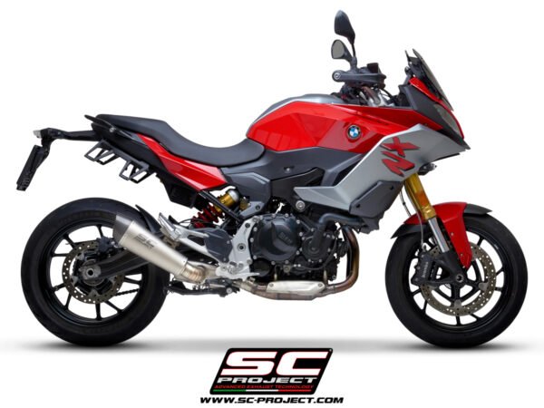 SC Project Performance Exhaust for BMW F 900 R (2020-2021) Conic muffler, Titanium, with carbon fiber end cap